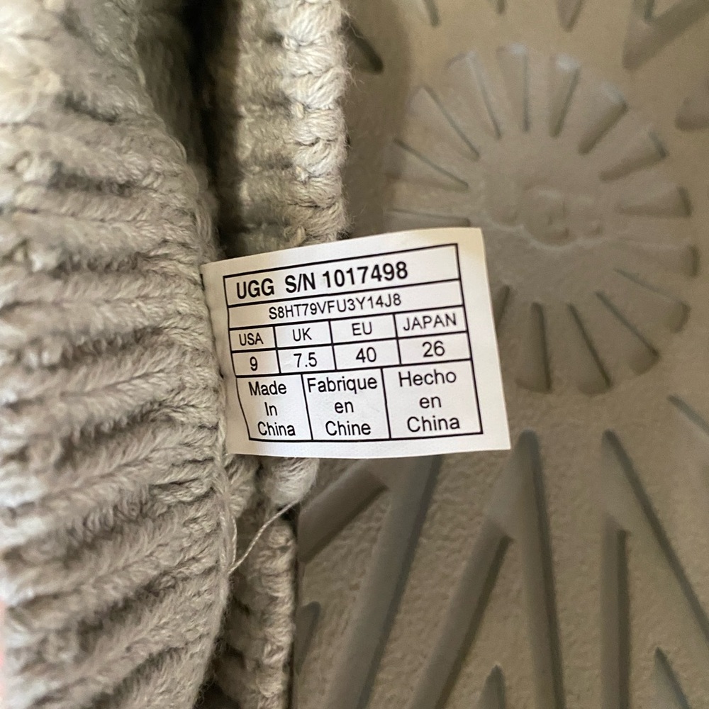 Ugg Gray Cardy/Sweater Boots - Picture 3 of 3